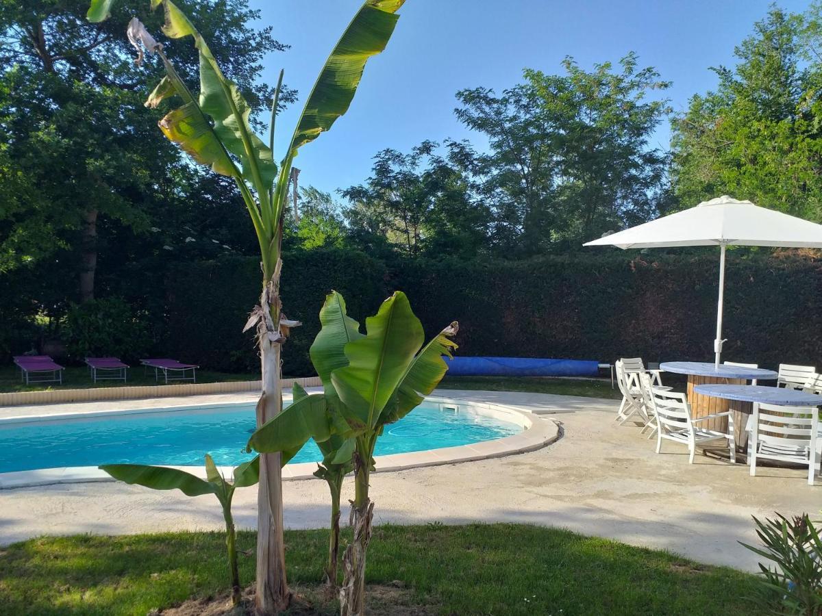 Chez Celine Et Philippe Chambre Marie Dans Propriete De Charme Avec Piscine Le Fossat Luaran gambar
